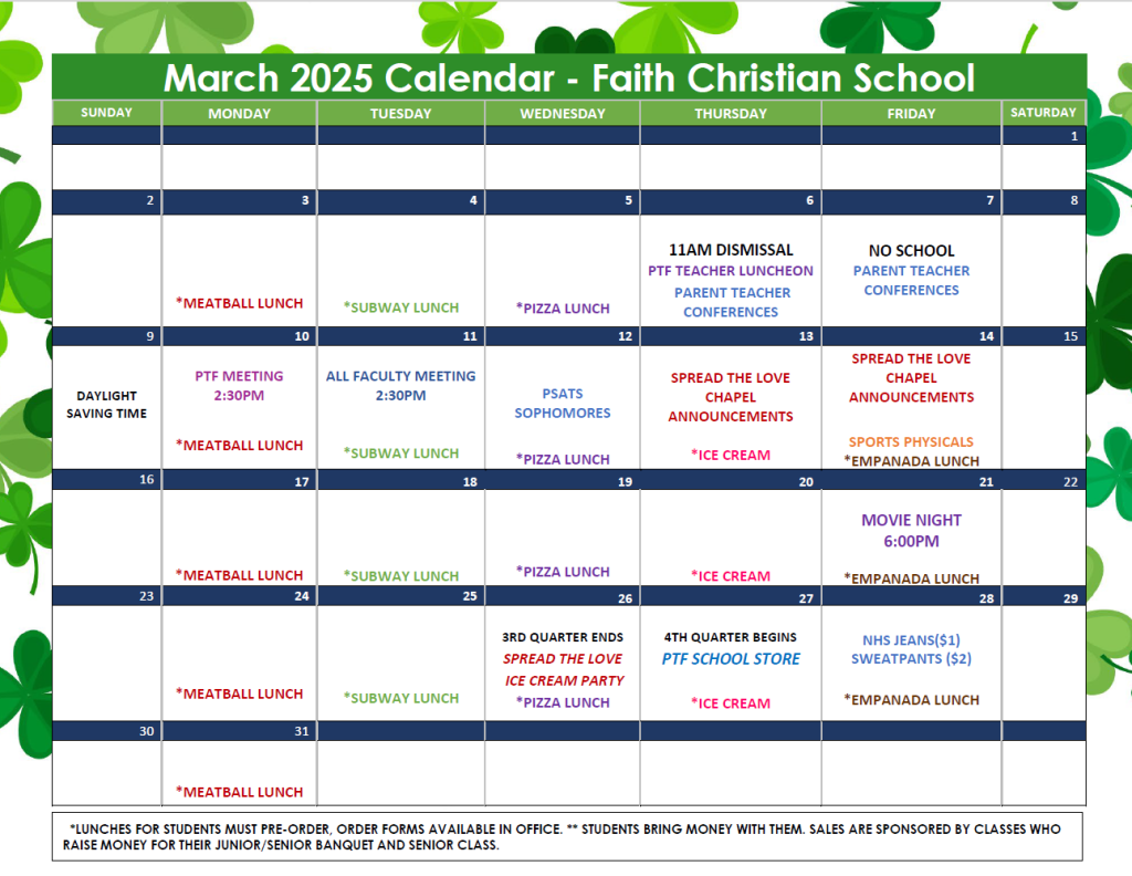 March 2025 Calendar