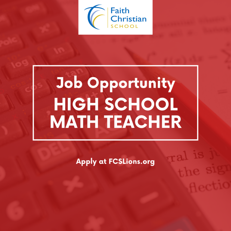 Job Opening: High School Math Teacher