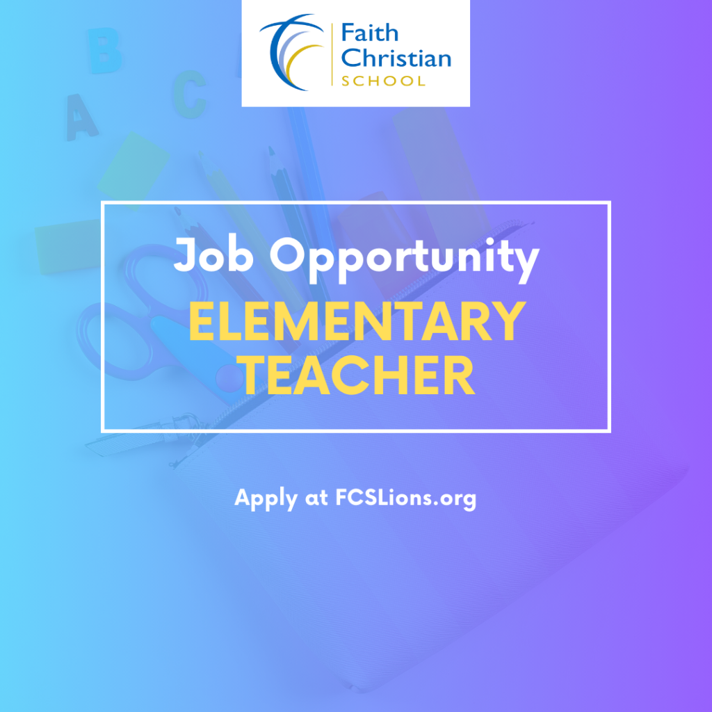 Job Opening: Elementary Teacher